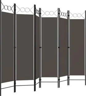 vidaXL Parawan 6-panelowy, antracytowy, 240 x 180 cm vidaXL - Parawany - miniaturka - grafika 3