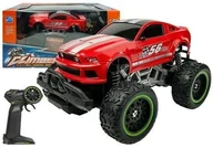 Zabawki zdalnie sterowane - Auto Zdalnie Sterowane R/C Wysokie Koła Czerwone - miniaturka - grafika 1