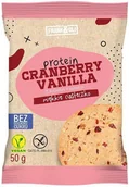 Batony proteinowe - Frank&amp;Oli Ciasteczko proteinowe Żurawina i wanilia 50 g - miniaturka - grafika 1