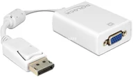 Inne akcesoria audio-wideo - Delock 61766 cable gender changer DisplayPort VGA Biały, Adapter - miniaturka - grafika 1