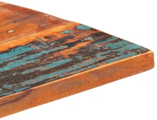 vidaXL Prostokątny blat stołu 60x70 cm, 25-27 mm, lite drewno z odzysku vidaXL - Blaty meblowe i parapety okienne - miniaturka - grafika 5