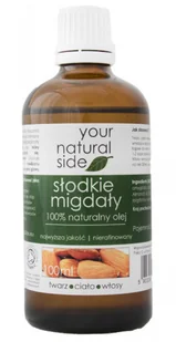 Your Natural Side 100% naturalny olej ze słodkich migdałów - 100 ml - ORGANICZNY YOUNZMMOR - Olejki do ciała i włosów Your Natural Side 100% naturalny olej ze słodkich migdałów - 100 ml - ORGANICZNY YOUNZMMOR - Olejki do ciała i włosów - miniaturka - grafika 1