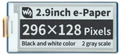 Podzespoły elektroniczne - Raspberry Pi Waveshare Wyświetlacz E-paper E-Ink - 2,9'' 296x128px - SPI - czarno-biały - do Pico - Waveshare 19408 WSR-18992 - miniaturka - grafika 1