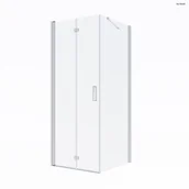 Kabiny prysznicowe - Oltens Trana 80x80 cm kwadratowa drzwi ze ścianką 20003100 OLT-20003100-0 - miniaturka - grafika 1