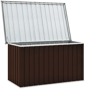 vidaXL Skrzynia ogrodowa do przechowywania, brązowa, 149x99x93 cm vidaXL - Skrzynie ogrodowe - miniaturka - grafika 6