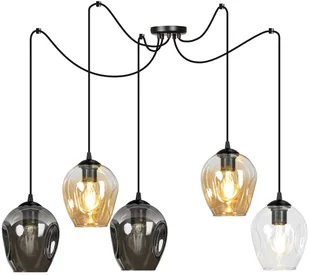 EULUNA Lampa wisząca Starla decentralna 5-pkt - Lampy sufitowe - miniaturka - grafika 2