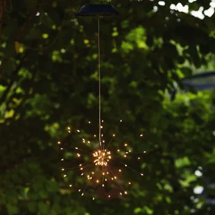 Best Season Solarna lampa wisząca LED Firework - Lampy ogrodowe - miniaturka - grafika 2