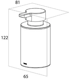 Tiger Colar Dozownik na mydło w płynie stojący chrom 13135.3.03.46 - Wieszaki łazienkowe - miniaturka - grafika 4