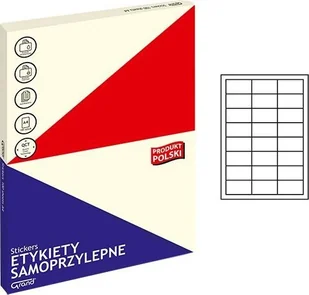 Grand Etykiety uniwersalne 64.6x33.8/24 białe (100) - Etykiety samoprzylepne i bloki etykiet - miniaturka - grafika 3