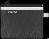Koszulki na dokumenty - Leitz Koszulka z suwakiem z dwoma przegródkami WOW, rozmiar S, czarna 40110095 - miniaturka - grafika 1
