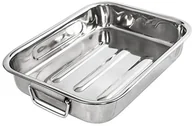 Brytfanny - Krüger Karl  brytfanna prostokątna, stal szlachetna, różne rozmiary, srebro, 40 cm 15140 - miniaturka - grafika 1