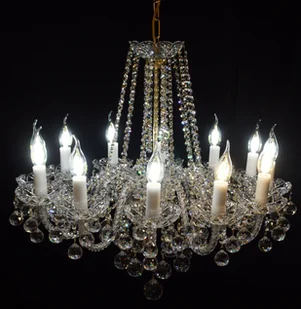 Elita bohemia Żyrandol kryształowy 12-ramienny - Bohemia L 605/12/19 MAT - Lampy sufitowe - miniaturka - grafika 2