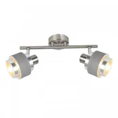 Lampy sufitowe - Rabalux Basil Szary 2xE14 Spot 5380 5380 - miniaturka - grafika 1