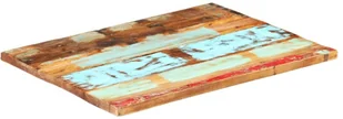 vidaXL Prostokątny blat stołu 60x90 cm, 25-27 mm, lite drewno z odzysku vidaXL - Blaty meblowe i parapety okienne - miniaturka - grafika 2