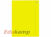 Teczki i skoroszyty - Interdruk Teczka z gumką A4+ Fluo żółta TC75INT - miniaturka - grafika 1