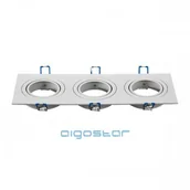 Oprawy, klosze i abażury - Aigostar OPRAWA SUFITOWA M1030S-03 BIAŁA KWADRATOWA POTRÓJNA 004520 - miniaturka - grafika 1