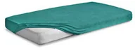 Prześcieradła - Matex Prześcieradło Frotte Premium z gumką zieleń butelkowa 120x200 mx-120-pft-34 - miniaturka - grafika 1