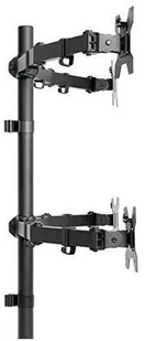 Techly Techly Uchwyt nabiurkowy na 4 monitory 13-27cali 4x10kg czarny - Akcesoria do monitorów - miniaturka - grafika 3