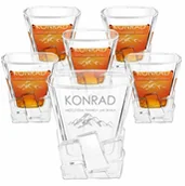 Szklanki - Murrano Szklanki do whisky x6 z grawerem dla podróżnika miłośnika gór na imie 6xSZIB-023 - miniaturka - grafika 1