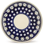 Talerze - Bolesławiec Gu-883 Dek 487 16,5 Cm Granatowy Talerzyk Spodek Płytki Ceramiczny - miniaturka - grafika 1