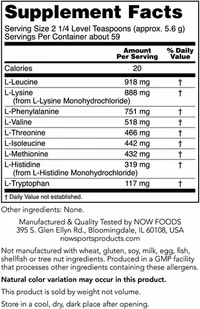 Now Foods Amino 9 Essentials (Aminokwasy egzogenne) 330g - Aminokwasy - miniaturka - grafika 8