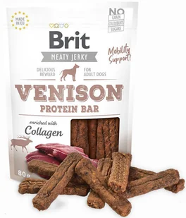 Brit Brit Jerky Snack - Venison Protein Bar 80g - Przysmaki dla psów - miniaturka - grafika 3
