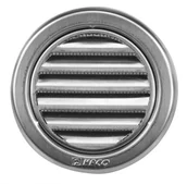 Kratki wentylacyjne - HACO Kratka wentylacyjna okrągła z siatką NVM 75 stal nierdzewna 0703 - miniaturka - grafika 1