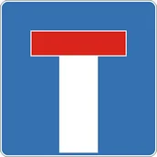 Wyposażenie miejsc publicznych - Znak drogowy informacyjny D-4A Droga bez przejazdu - miniaturka - grafika 1