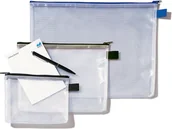 Teczki i skoroszyty - Rexel Teczka kopertowa z siatki zamykana na suwak, A6 1300254 - miniaturka - grafika 1