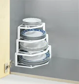 Inne naczynia kuchenne - Wenko Narożna półka kuchenna 4 poziomy - miniaturka - grafika 1