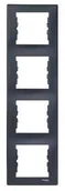 Klawisze i ramki - Schneider SEDNA Ramka poczwórna pionowa grafitowa SDN5802070 - miniaturka - grafika 1