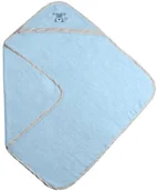 Okrycia kąpielowe dla dzieci - BabyMatex Multitex Bamboo, Kąpielowe okrycie niemowlęce, 100x100 cm, Niebieskie - miniaturka - grafika 1