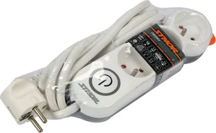 HBF Sthor LISTWA ZASILAJĄCA 3 GNIAZDA Z UZIEMIENIEM WYŁĄCZNIK 3M 1,5MM2 - Przedłużacze i rozgałęźniki - miniaturka - grafika 4