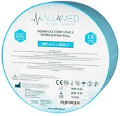 Pozostałe akcesoria kosmetyczne - ALL4MED All4med rękaw do sterylizacji rolka 10cm x 200m P129607 - miniaturka - grafika 1