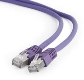 Kable miedziane - Gembird RJ-45/RJ-45 kat.6A S/FTP fioletowy 5m PP6A-LSZHCU-V-5M - miniaturka - grafika 1