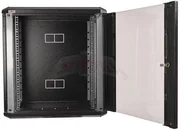 Szafy rack - Sabaj-System Szafa wisząca rack 19" 18Ux600x400 IP30 Ściany boczne otwierane Drzwi z szybą RAL 9005 czarny SIDE-O19-18U-40-DS-C SIDE-O19-18U-40-DS-C - miniaturka - grafika 1