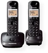 Telefony stacjonarne - Panasonic Cordless KX-TG2512FXT Black Caller ID Wireless connection Phonebook capacity 50 entries Conference call Built-in KX-TG2512FXT - miniaturka - grafika 1
