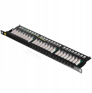 NetRack Patch panel 19'' 24-porty kat. 5e UTP, 0,5U/1U z półką 104-10 - Szafy rack - miniaturka - grafika 2