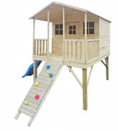 Altany ogrodowe - 4iQ Domek Dla Dzieci Gucio Ze Zjeżdżalnią i Ścianką - miniaturka - grafika 1