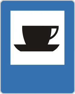 Znak drogowy informacyjny D-27 Bufet lub kawiarnia - Wyposażenie miejsc publicznych - miniaturka - grafika 2
