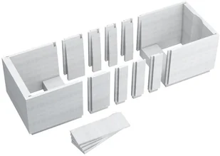 Schedpol Nośnik do wanien prostokątnych 120-170x75x55cm 1.029-led 1.029LED - Nogi i stelaże do wanien - miniaturka - grafika 3