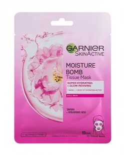 Garnier SkinActive Moisture Bomb Sakura maseczka do twarzy 1 szt dla kobiet - Maseczki do twarzy - miniaturka - grafika 2
