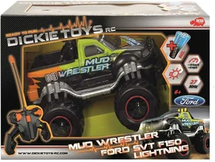 Dickie Auto RC Ford F150 Mud Wrestler 1:16 30 cm 2 kan. - Zabawki zdalnie sterowane - miniaturka - grafika 2