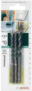 Bosch zestaw uniwersalnych SDS-Quick 2609256918 O= 5/6/8 mm 3 szt. - Wiertła - miniaturka - grafika 2