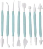 Inne sztućce - La Cucina Zestaw do dekorowania ciast i tortów składający się z ośmiu narzędzi o różnych kształtach CY5653140 - miniaturka - grafika 1