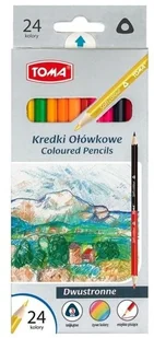 Kredki ołówkowe dwustronne 24 kolory TOMA 5901133542823 - Przybory szkolne - miniaturka - grafika 2