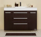 Szafki łazienkowe - Gante Szafka z umywalką 120/50/C3 Nadia seria Fokus Wenge Mat FKS-W-U120/50/C3 Nadia - miniaturka - grafika 1