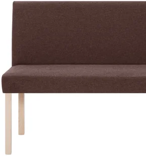 vidaXL Ławka, 139,5 cm, brązowa, poliester vidaXL - Ławki do przedpokoju - miniaturka - grafika 7