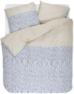 Pościel - Esprit Komplet pościeli z bawełny satynowej we wzory w kolorze niebieskim i beżowym poszewka ozdobna pościel w paski pościel 200 x 220 cm - miniaturka - grafika 1