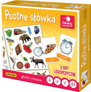 Adamigo Psotne słówka: Głoski ciszące - Gry planszowe - miniaturka - grafika 2